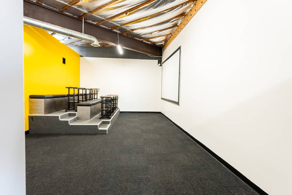 The training room and lounge